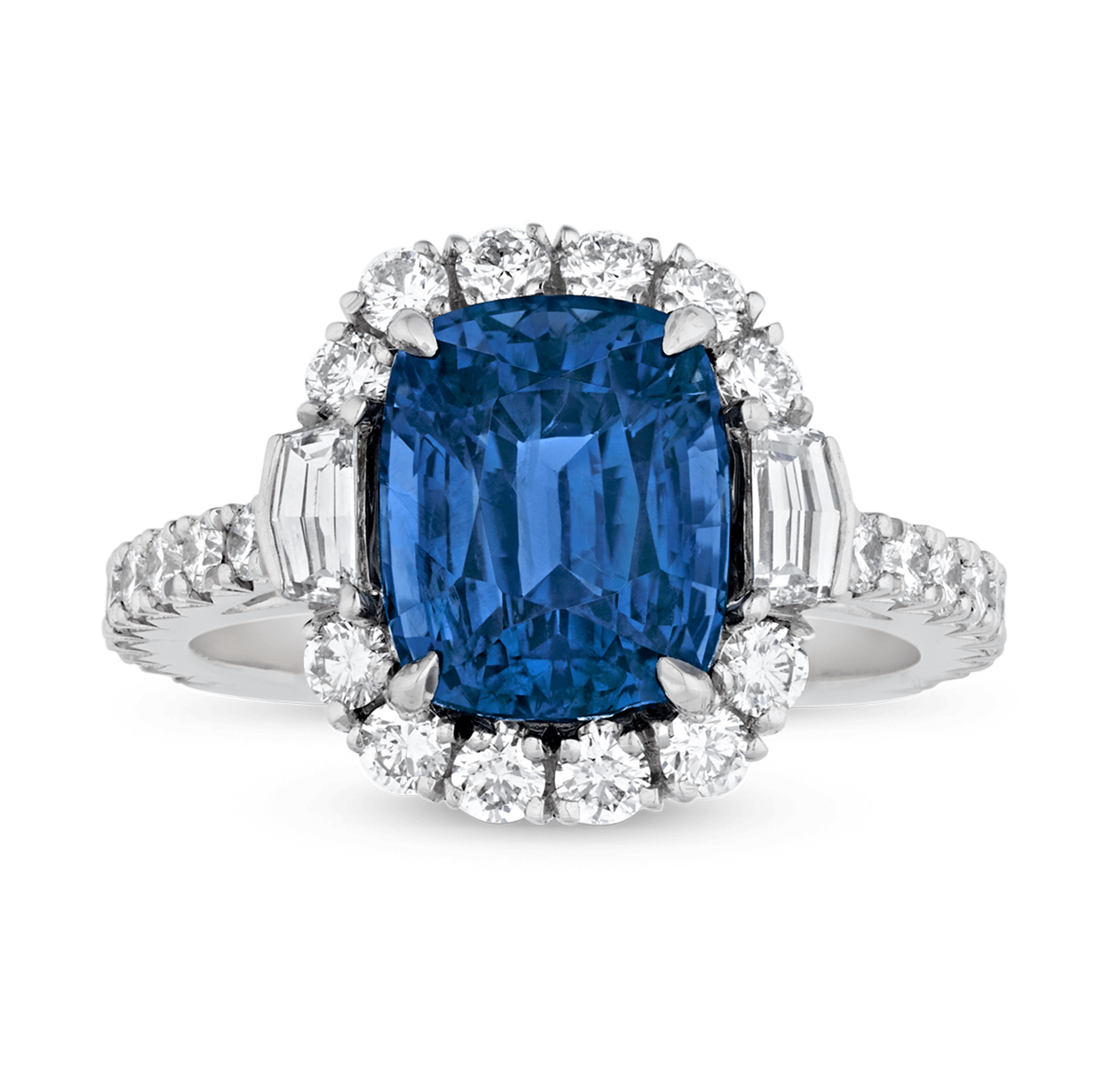 Unheated Sapphire Ring, 4.61 Carats