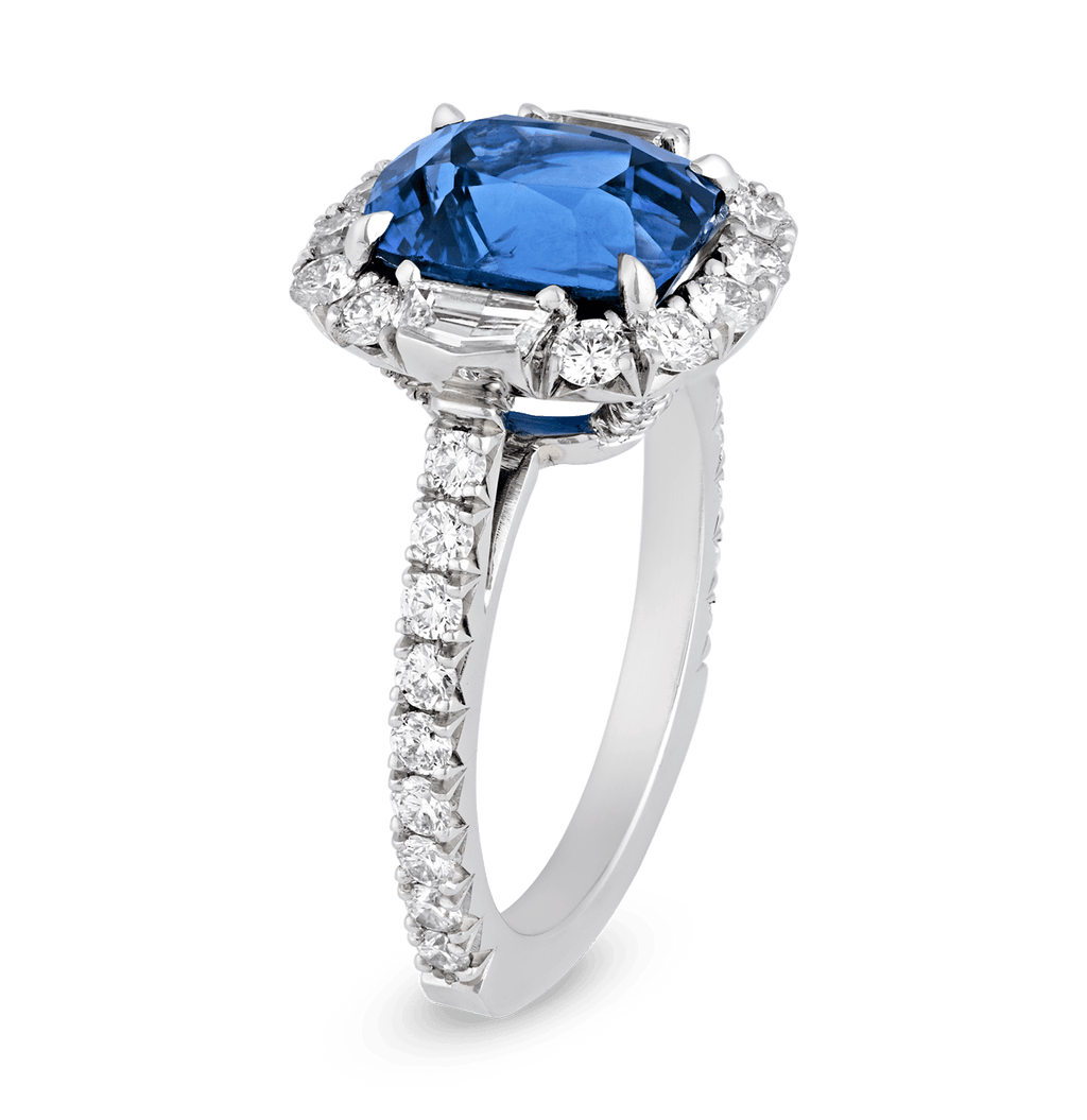 Unheated Sapphire Ring, 4.61 Carats