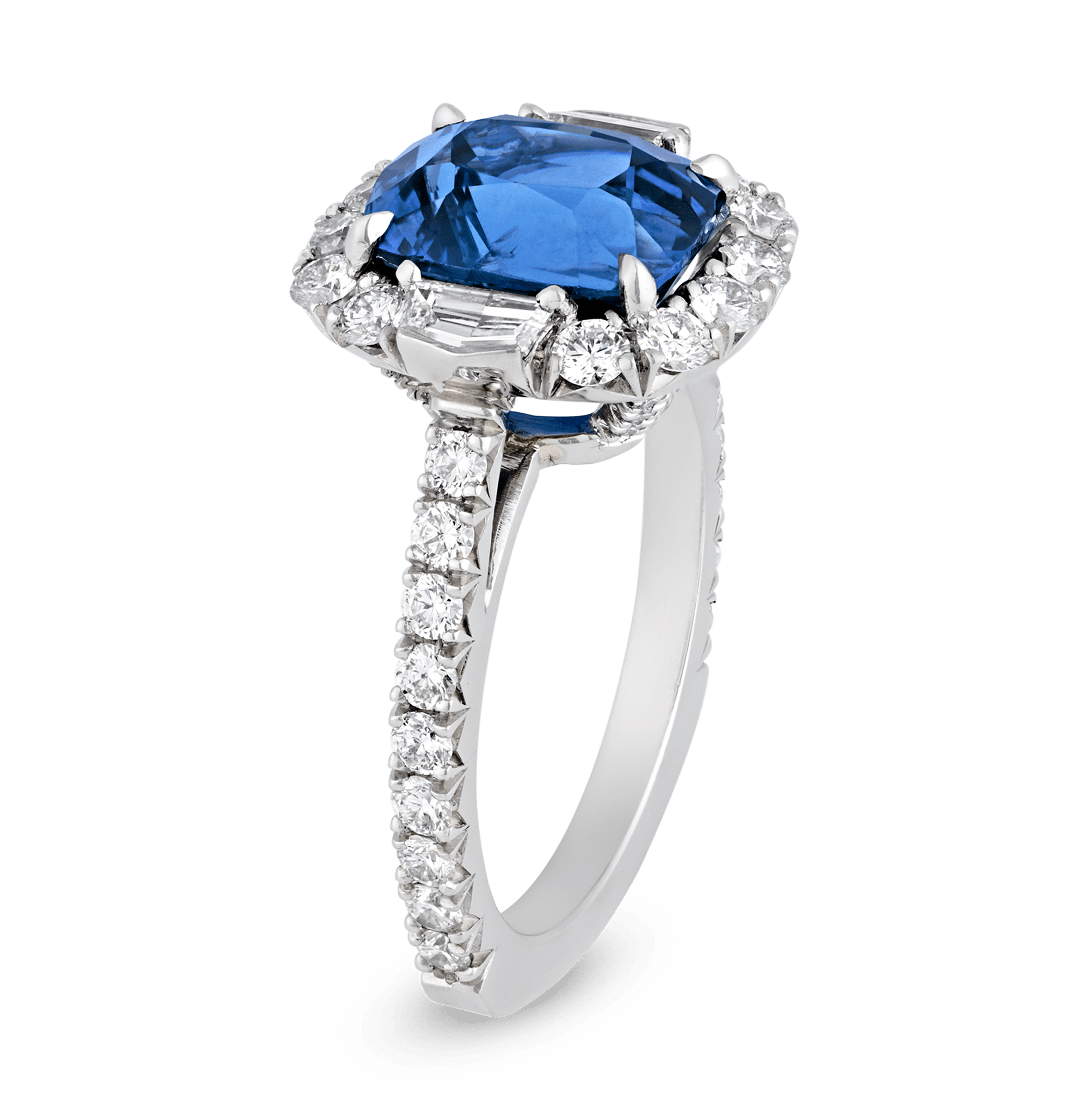 Unheated Sapphire Ring, 4.61 Carats