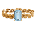 Retro Aquamarine and Gold Bracelet, 20.00 carats