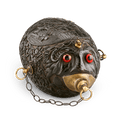 18th-Century Bugbear Gunpowder Flask