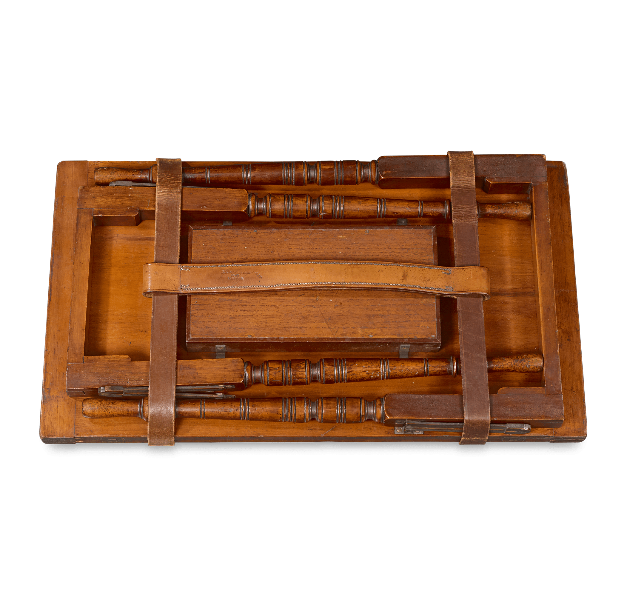 19th-Century Folding Picnic and Cards Table
