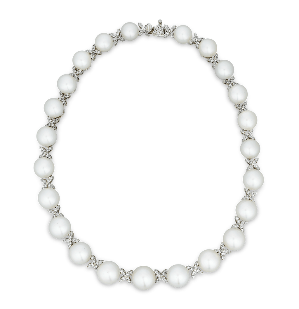 South Sea Pearl and Diamond Necklace