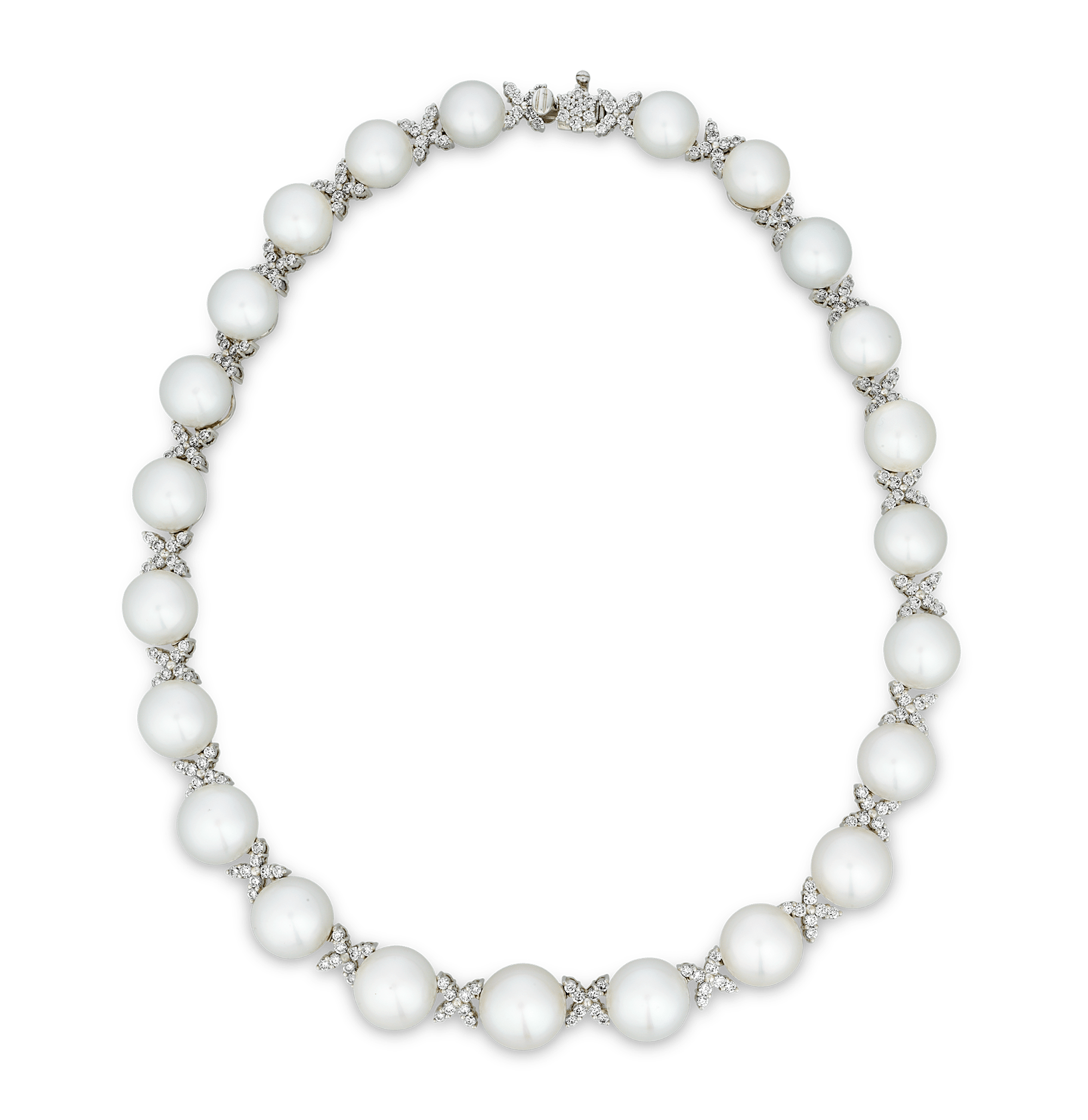 South Sea Pearl and Diamond Necklace