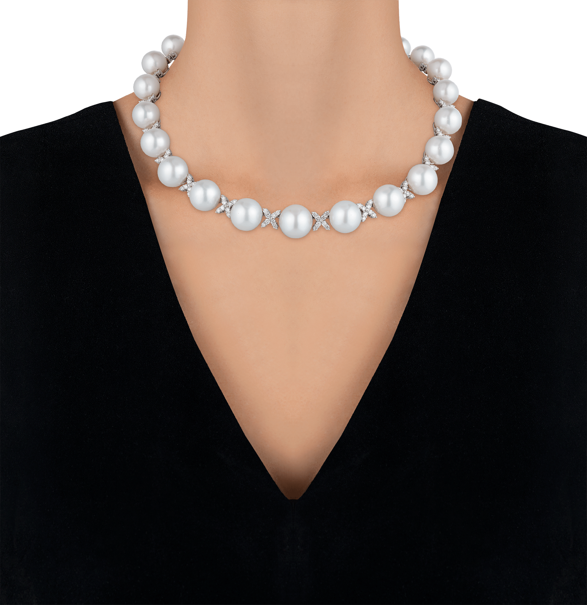 South Sea Pearl and Diamond Necklace