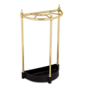 Crescent Brass Cane Stand