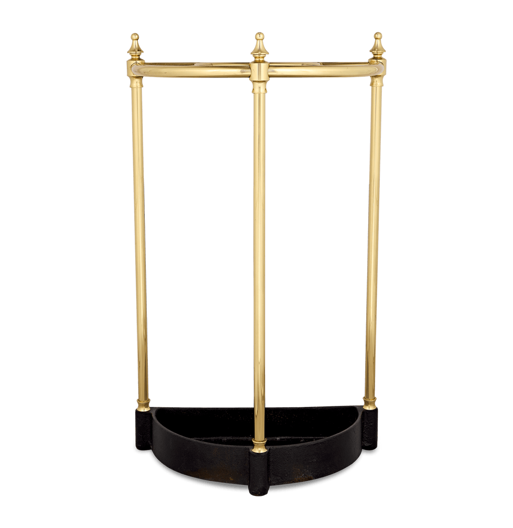 Crescent Brass Cane Stand