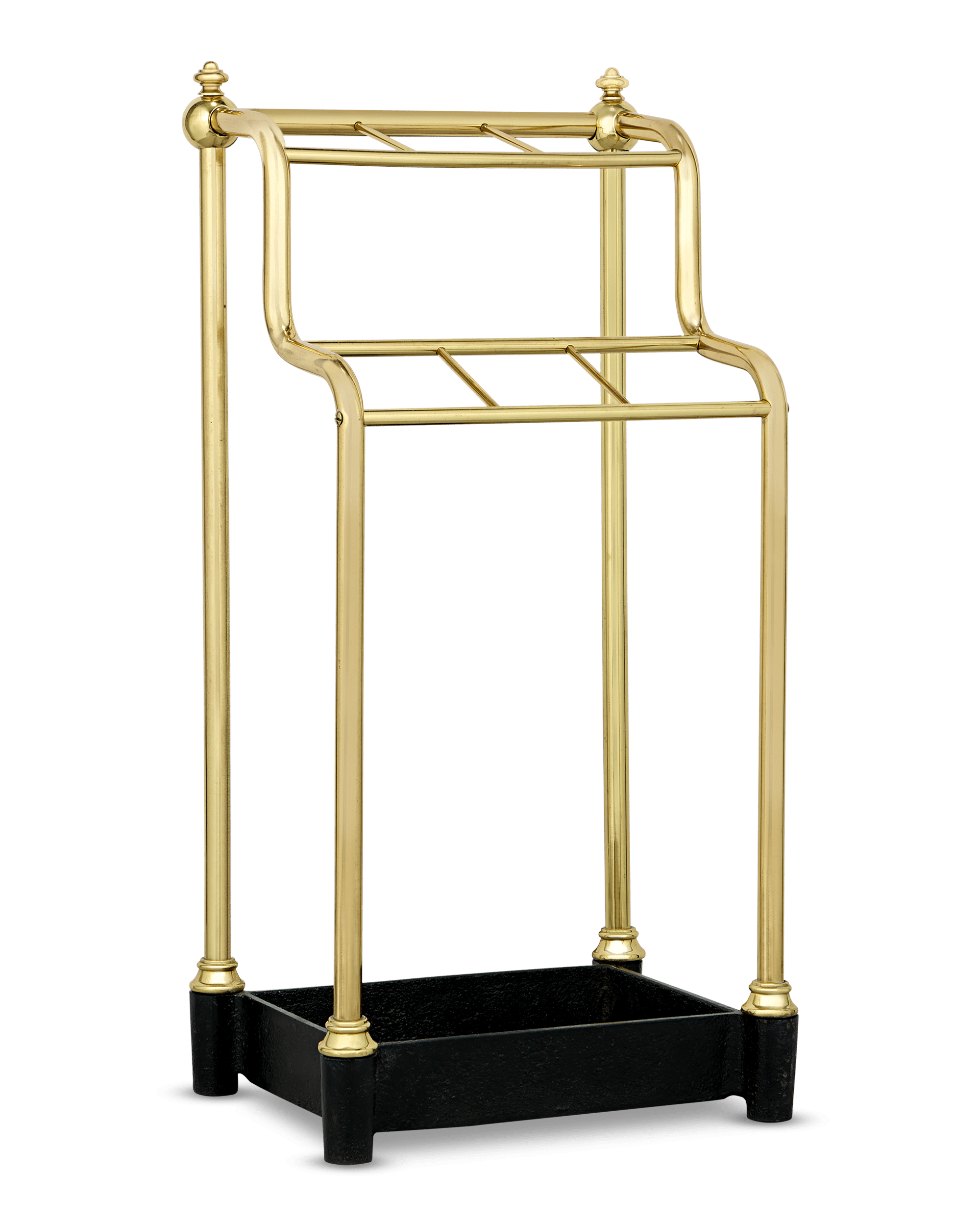 Two Level Brass Cane Stand