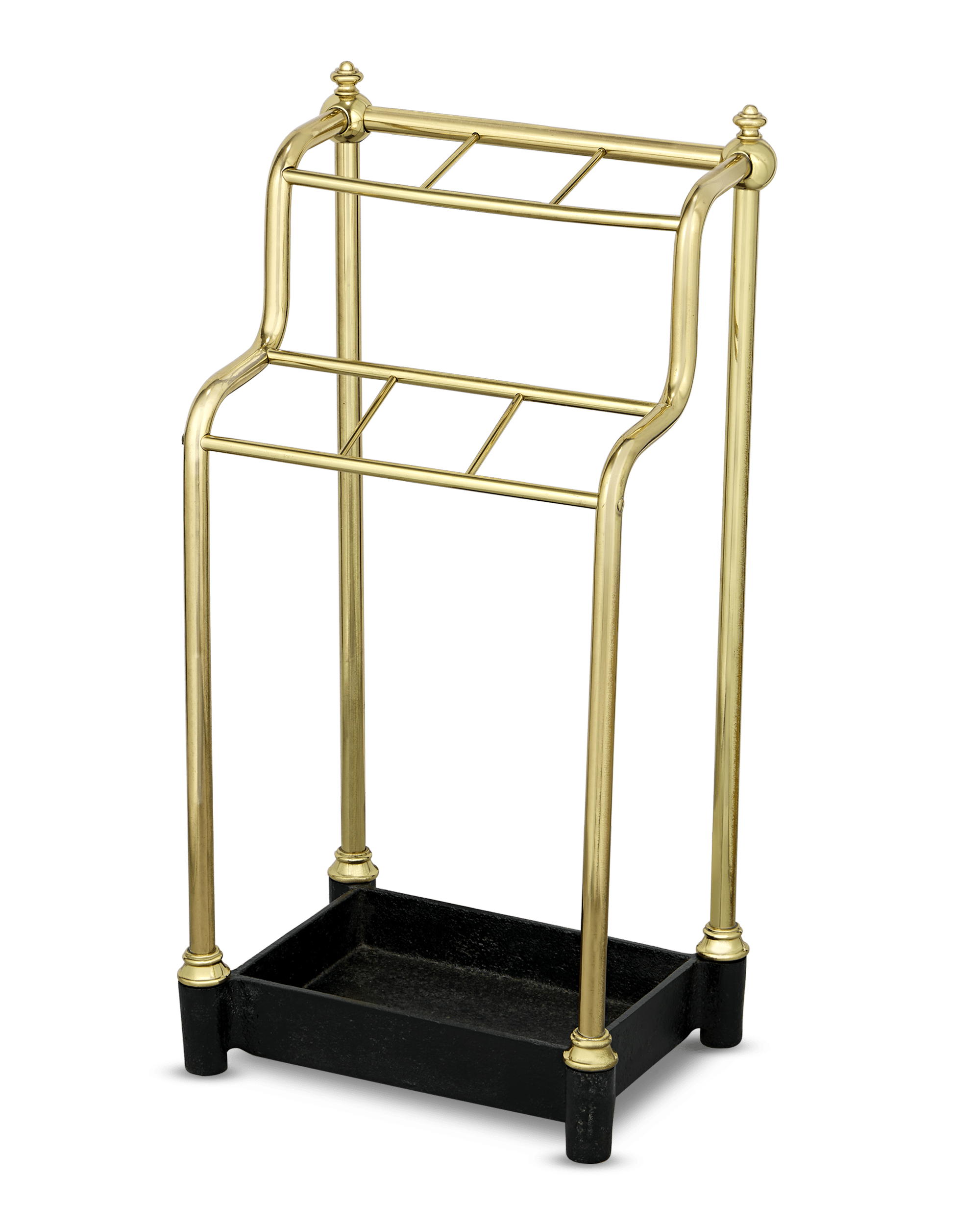 Two Level Brass Cane Stand
