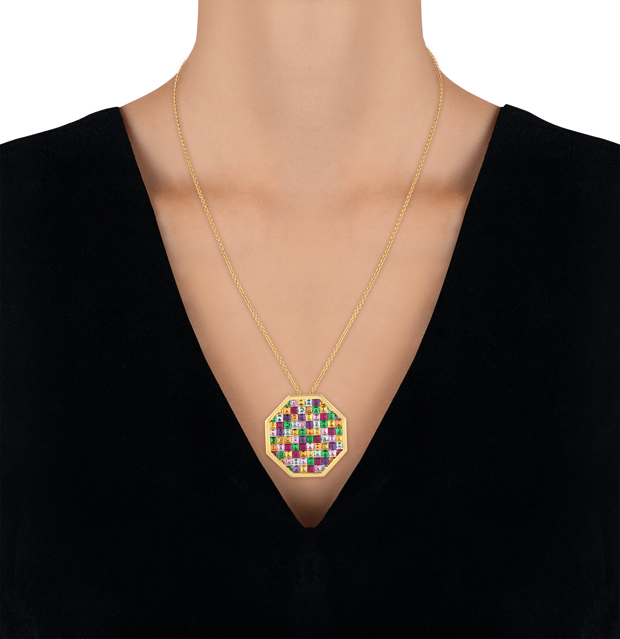 Multicolored Gemstone Necklace