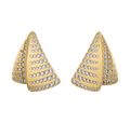 Layered Triangle Diamond Earrings, 1.75 carats