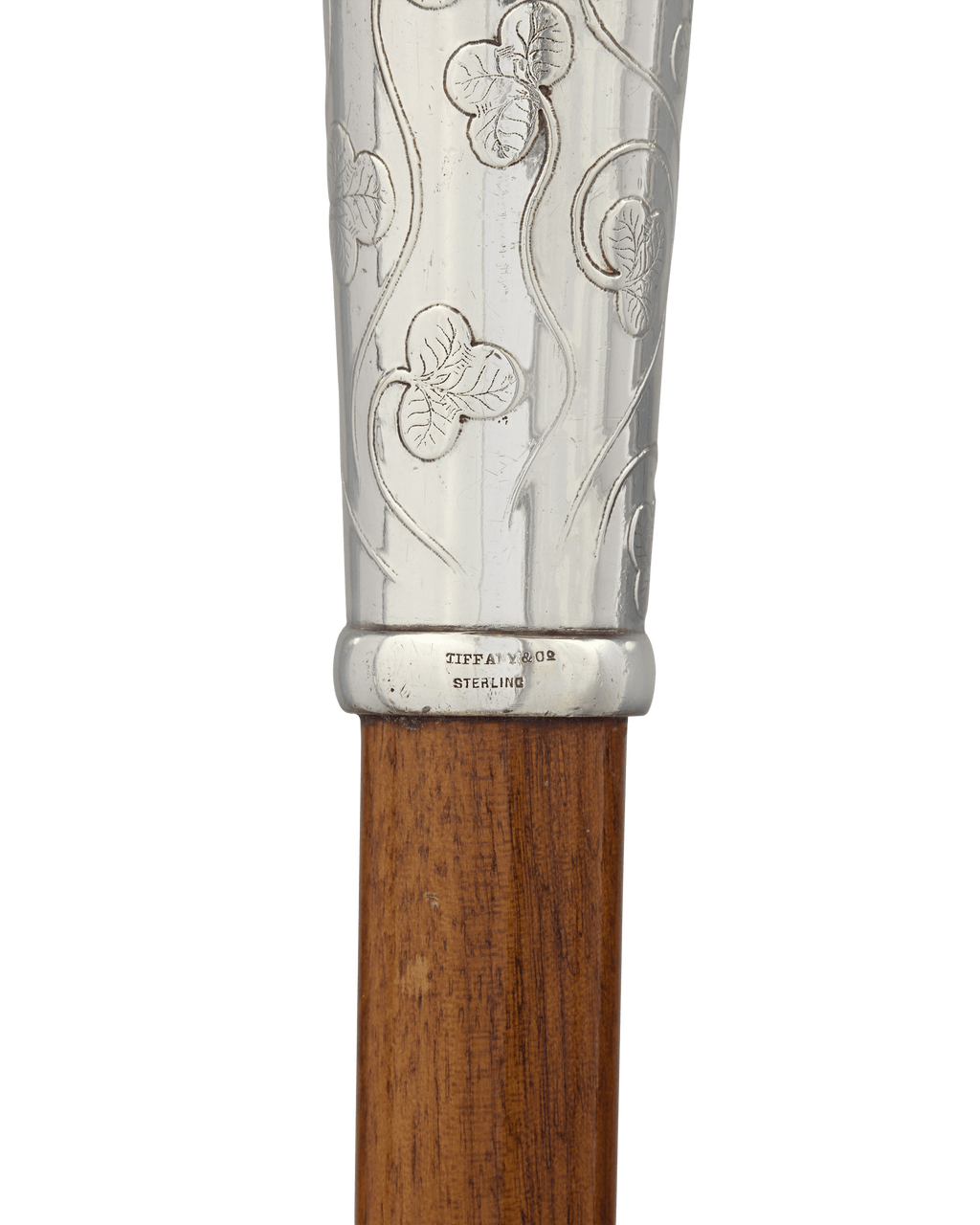 Tiffany & Co. Silver Shamrock Cane
