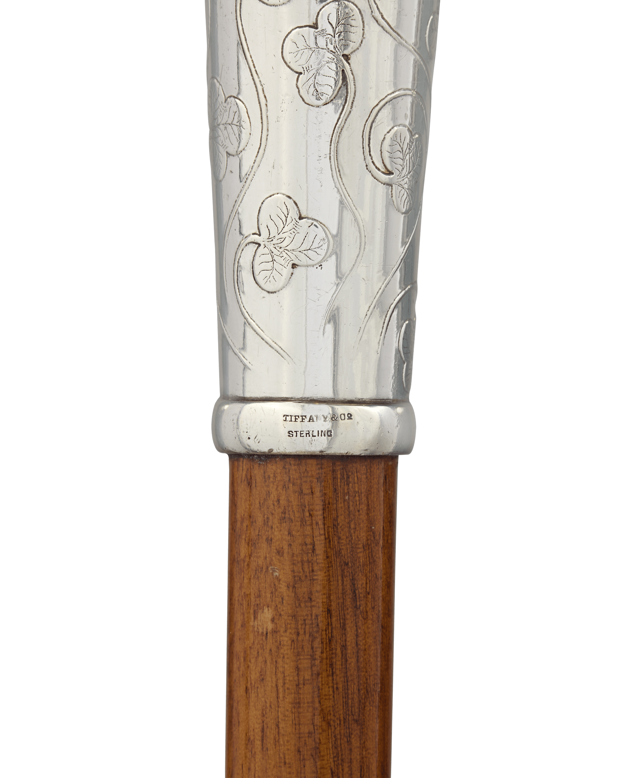 Tiffany & Co. Silver Shamrock Cane