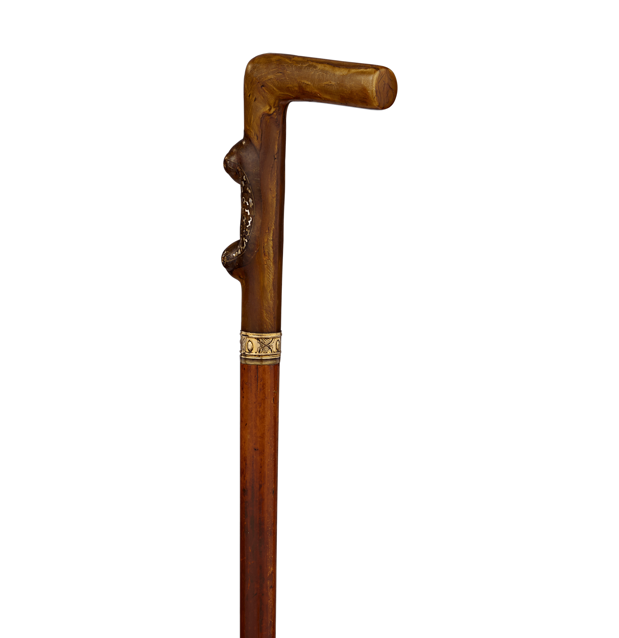 Horn and Mother of Pearl Dagger Cane