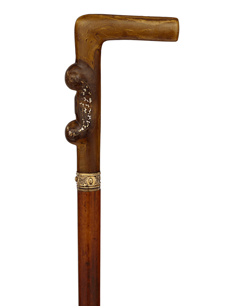 Horn and Mother of Pearl Dagger Cane