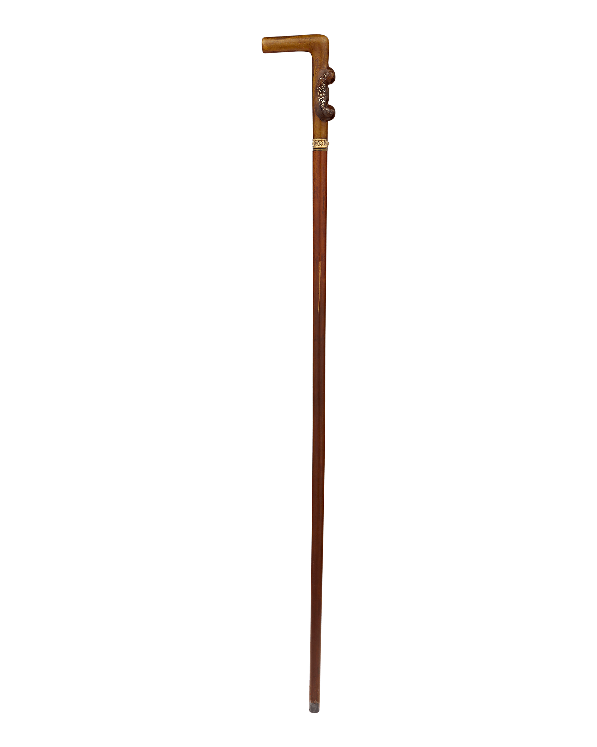 Horn and Mother of Pearl Dagger Cane