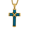 Diamond and Enamel Cross Pendant owned by Elizabeth Taylor
