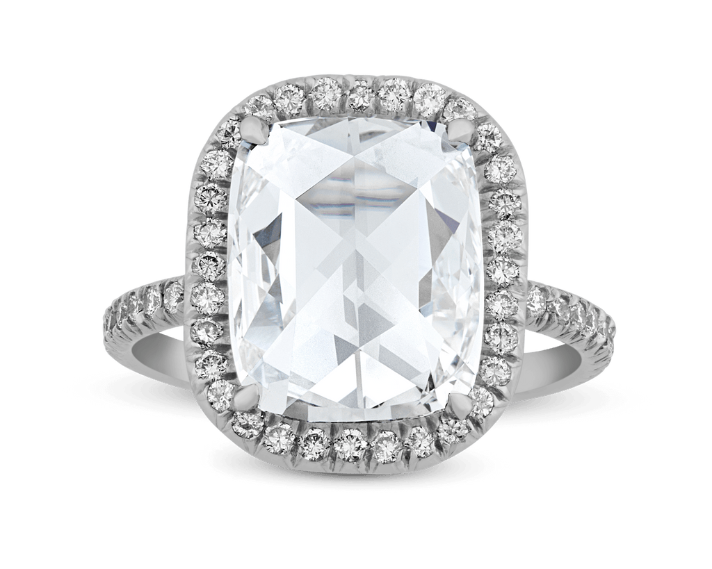 Rose Cut Diamond Ring, 4.15 carats