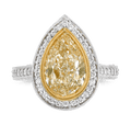 Yellow Diamond Ring, 4.50 carats