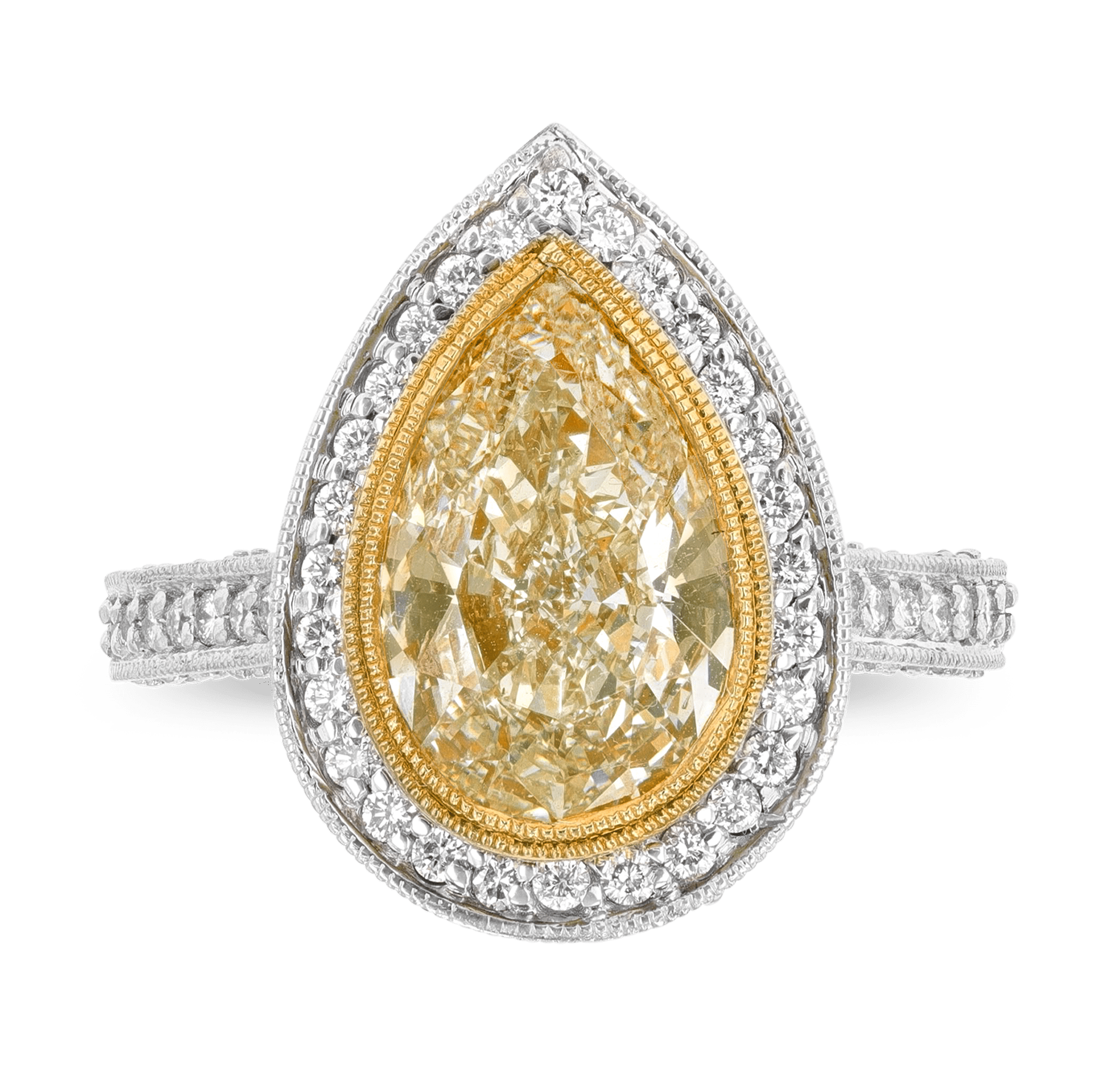 Yellow Diamond Ring, 4.50 carats