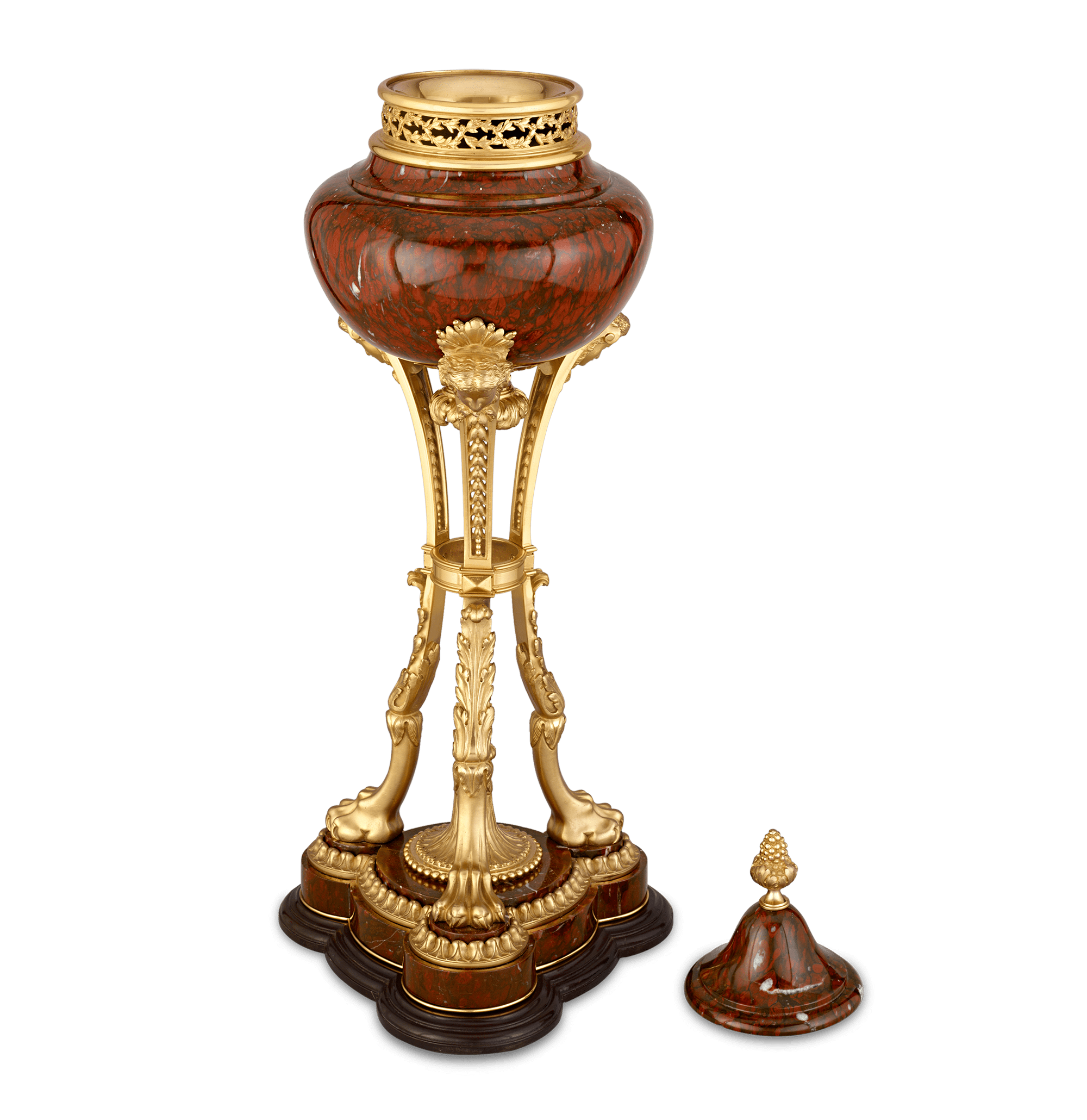 Pair of Napoleon III Royal Rouge Griotte Athenienne