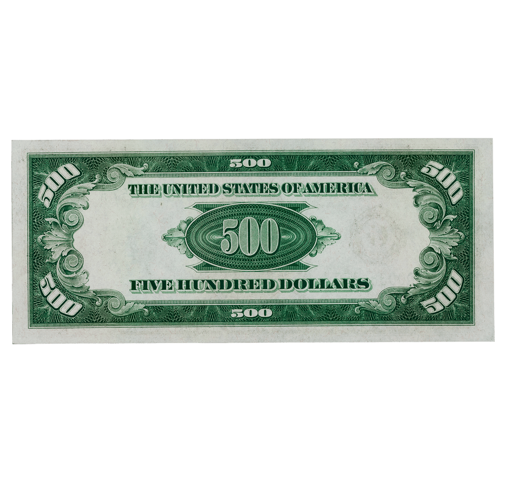 U.S. $500 Federal Reserve Note: PMG Grade 65EPQ