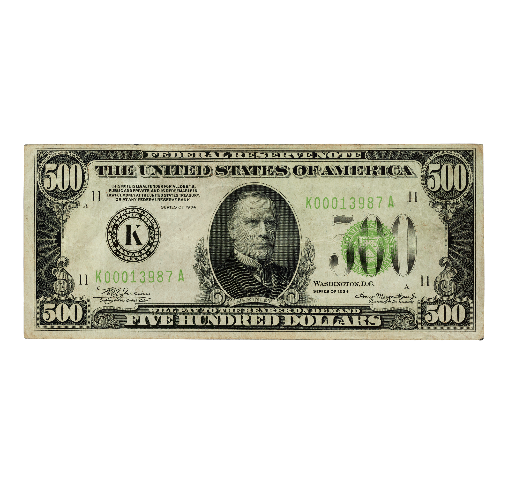 U.S. $500 Federal Reserve Note