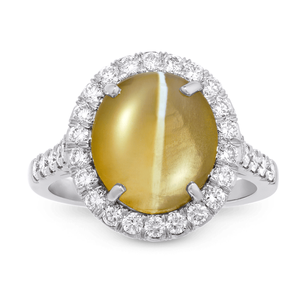 Oscar Heyman Cat's Eye Chrysoberyl Ring, 5.53 Carats