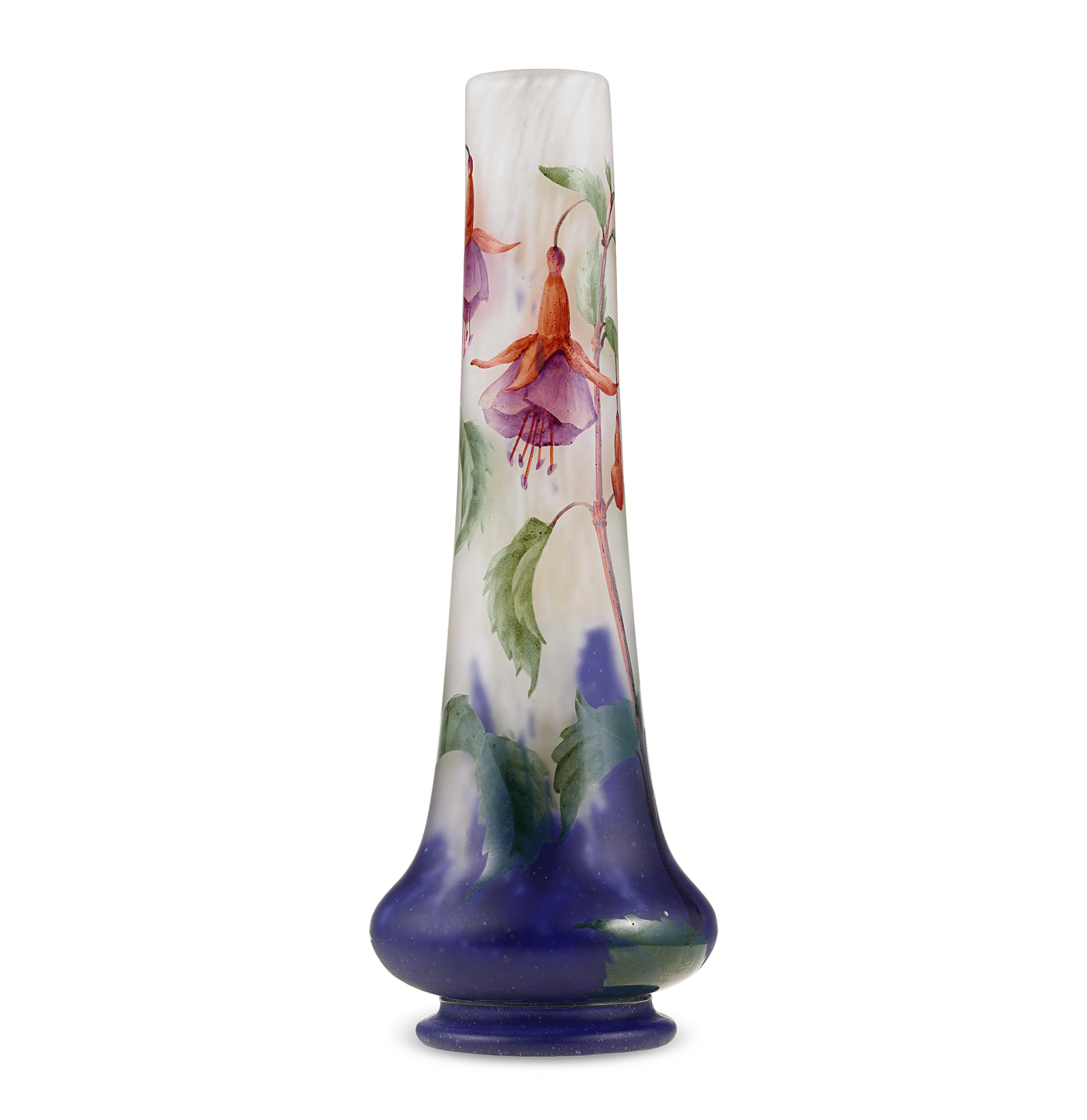 Daum Nancy Fuchsia Vase