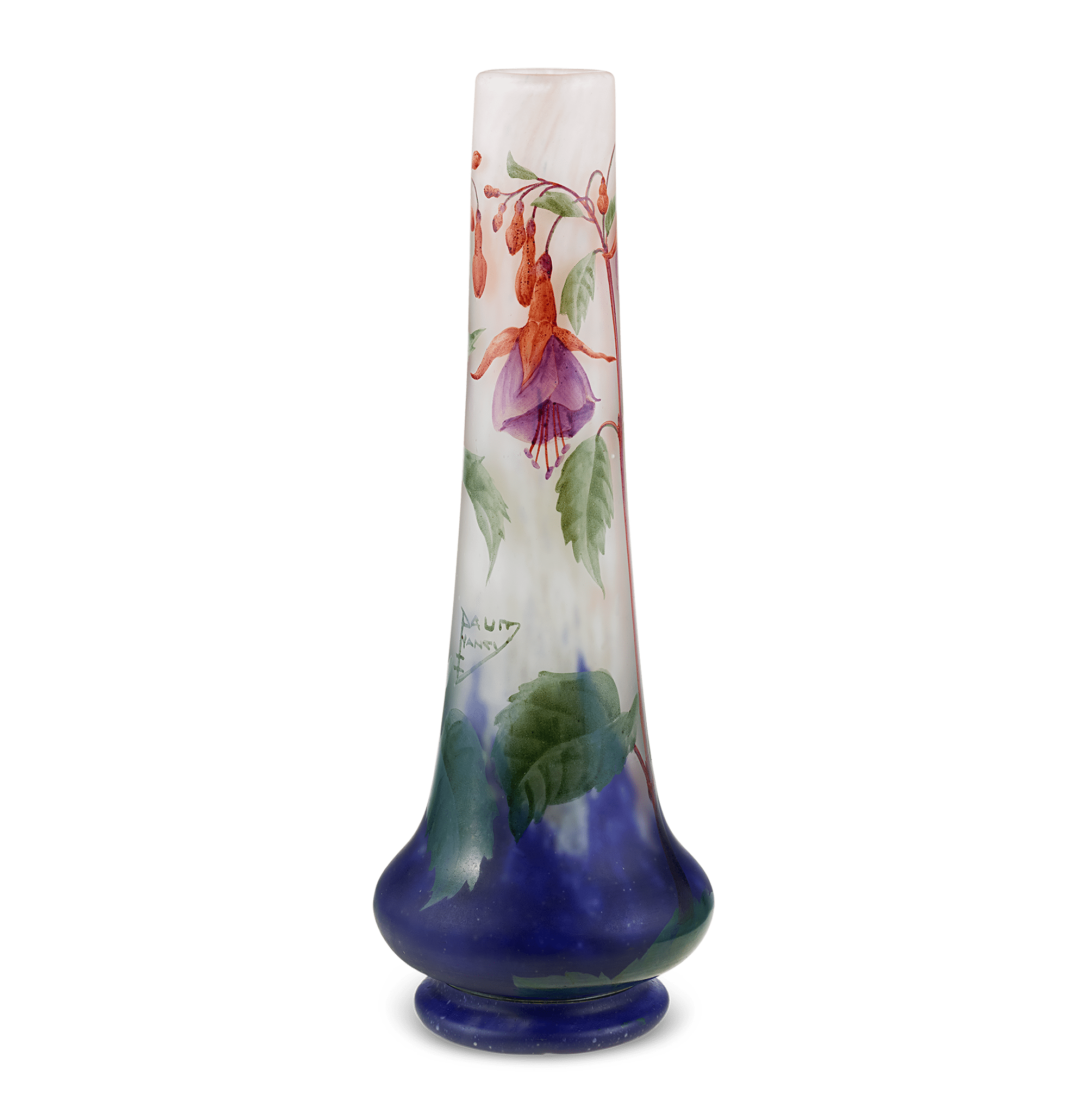 Daum Nancy Fuchsia Vase