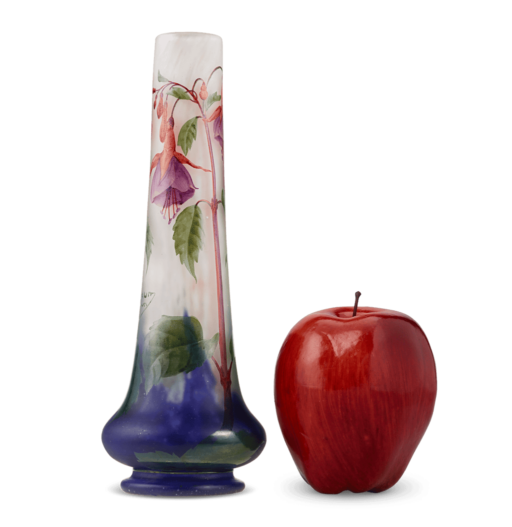 Daum Nancy Fuchsia Vase