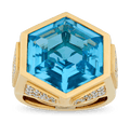 Marina B Blue Topaz Ring, 17.00 Carats