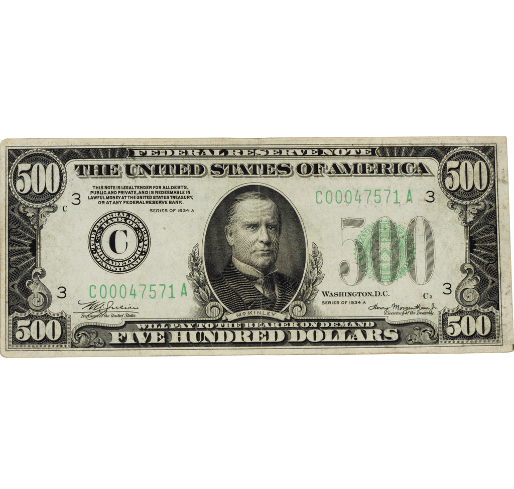 U.S. $500 Federal Reserve Note
