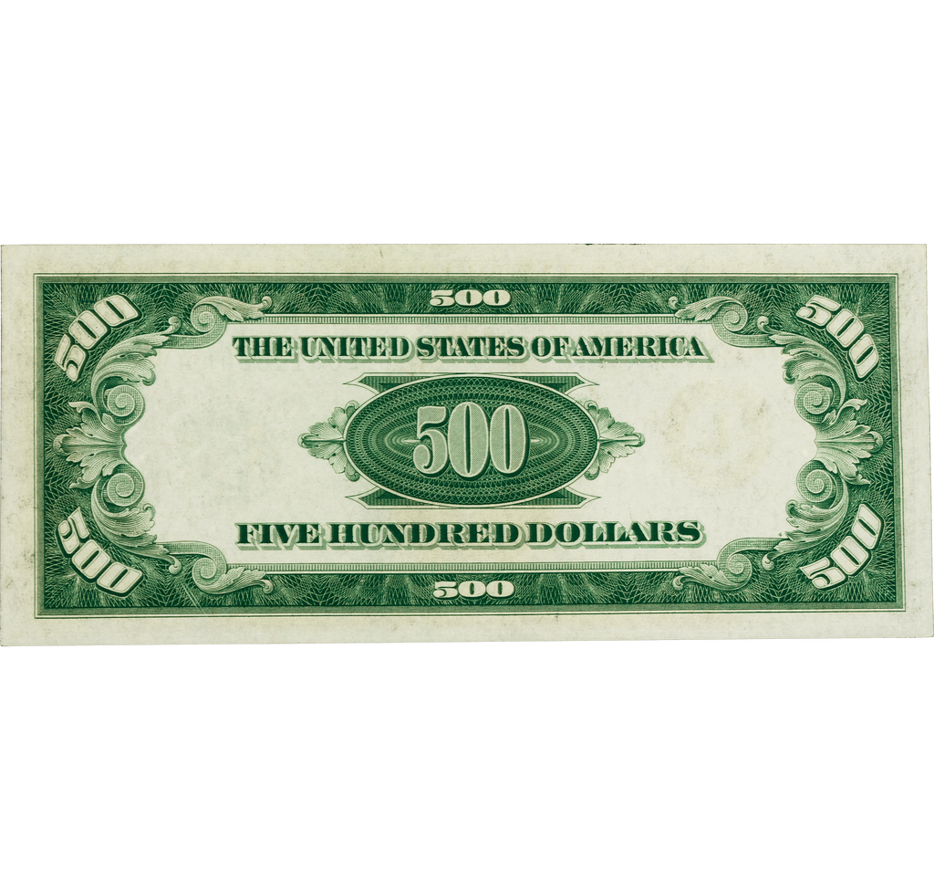 $500 Federal Reserve Note: PMG grade 64EPQ