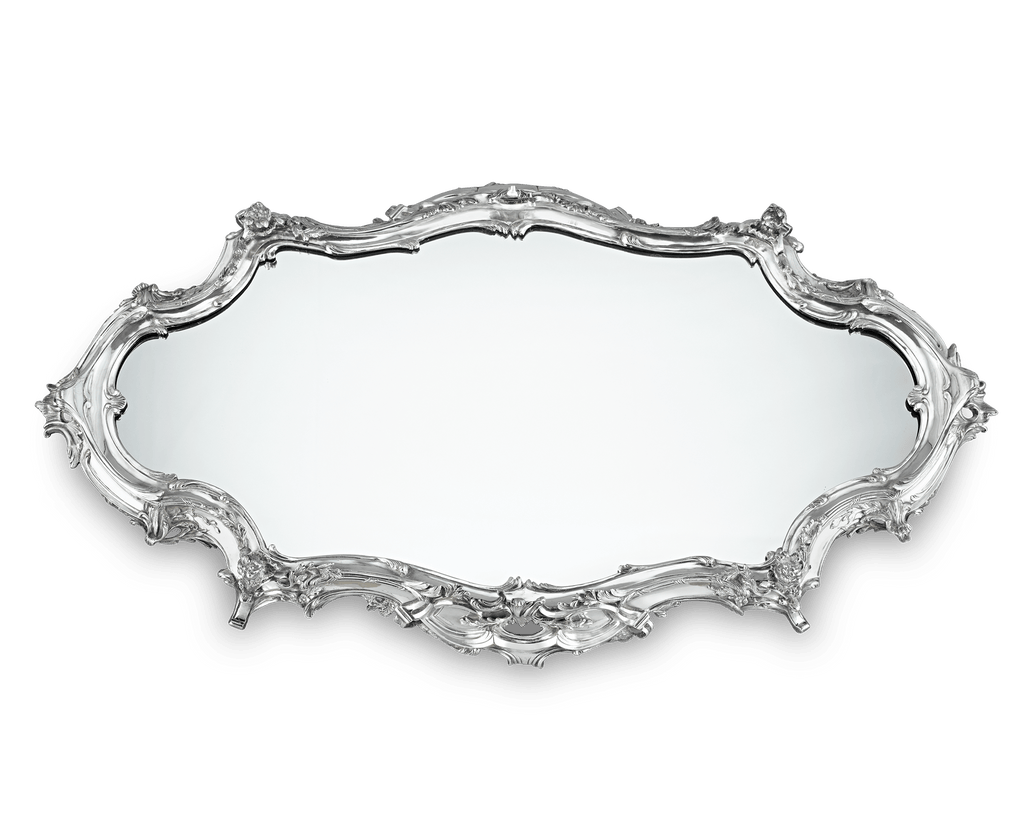 Silverplate Mirrored Centerpiece by Ercuis