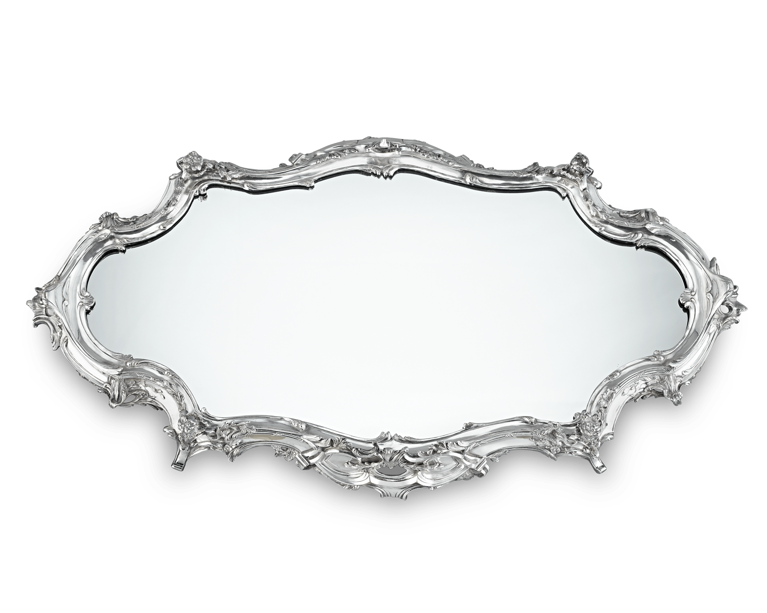 Silverplate Mirrored Centerpiece by Ercuis