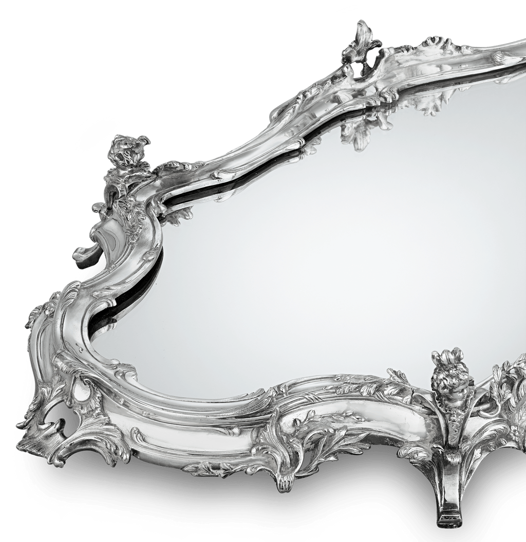 Silverplate Mirrored Centerpiece by Ercuis