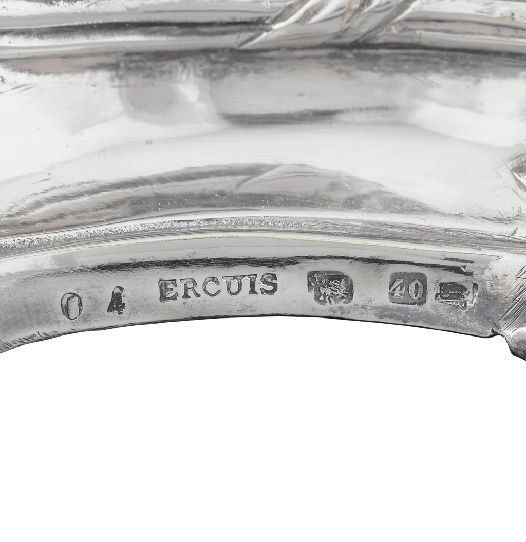 Silverplate Mirrored Centerpiece by Ercuis