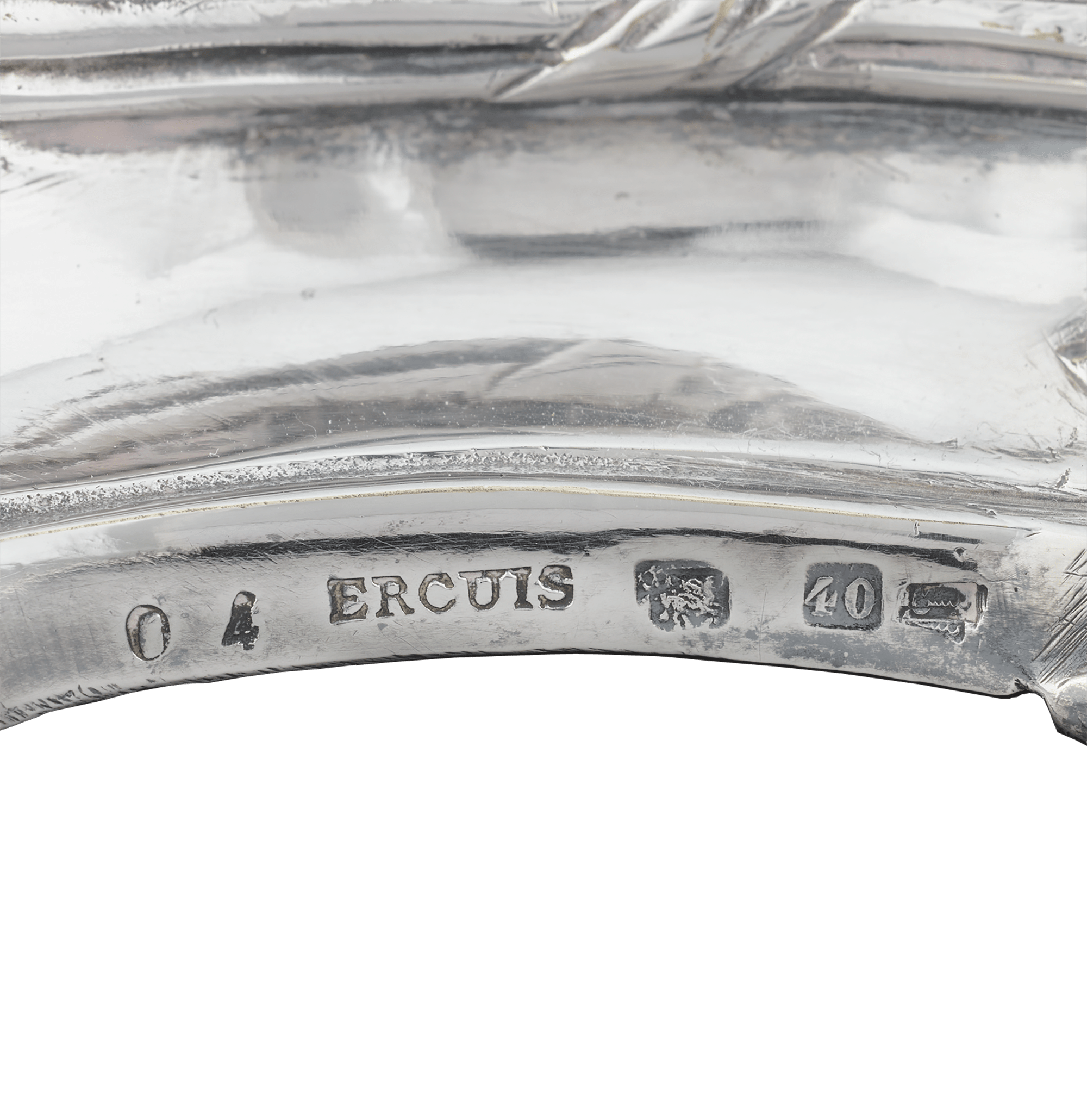 Silverplate Mirrored Centerpiece by Ercuis
