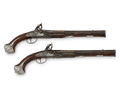 Pair of Silver-Mounted Flintlock Pistols for the Dauphin of France