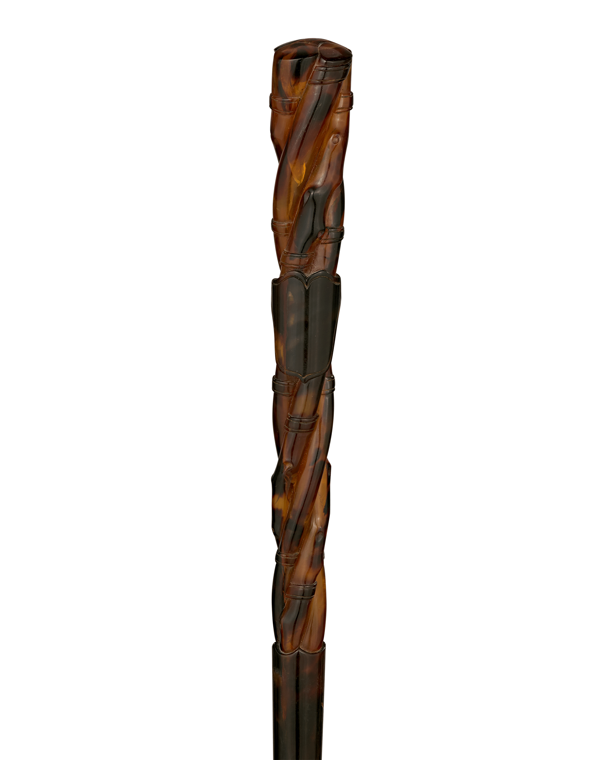 Carved Tortoiseshell Cane