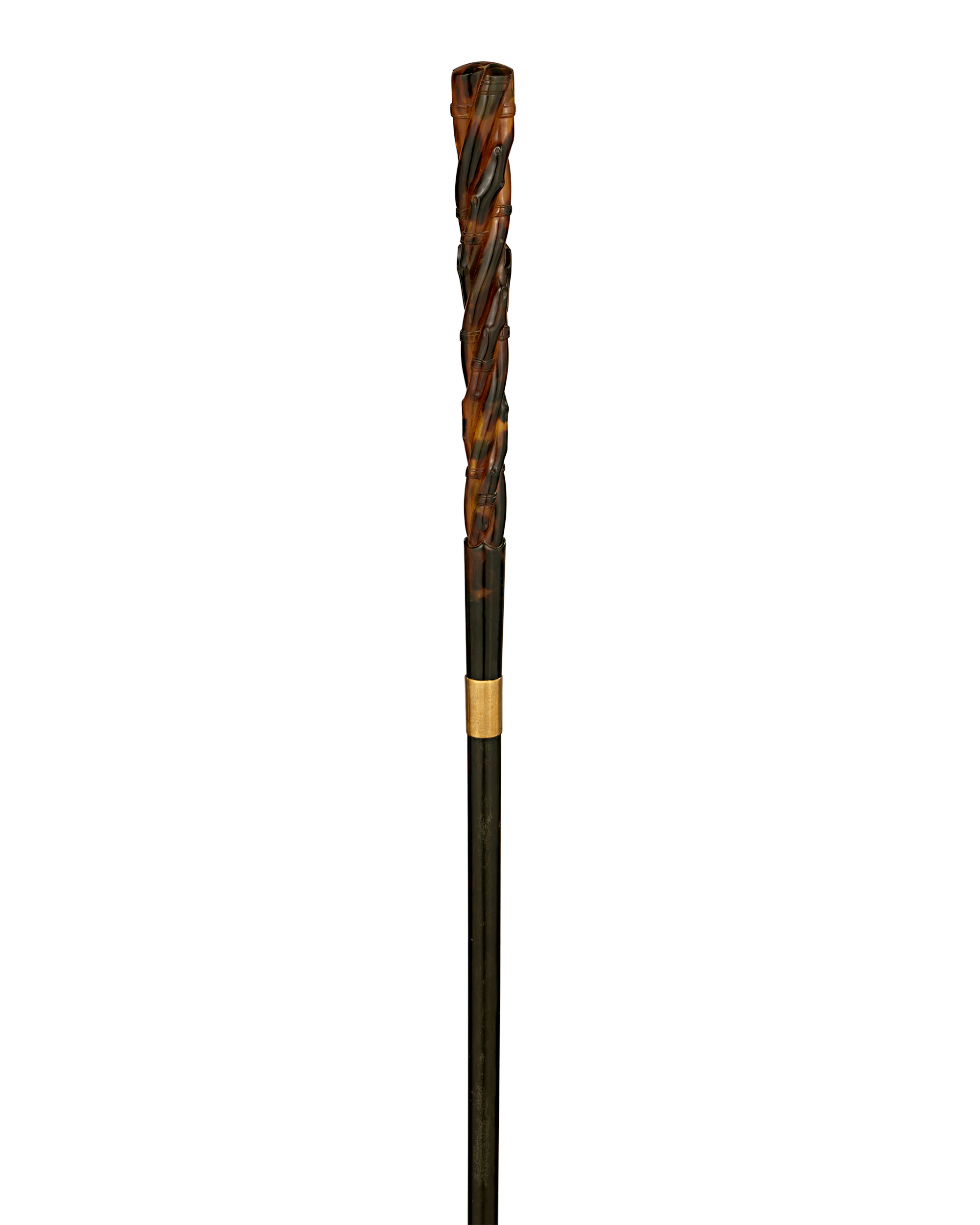 Carved Tortoiseshell Cane