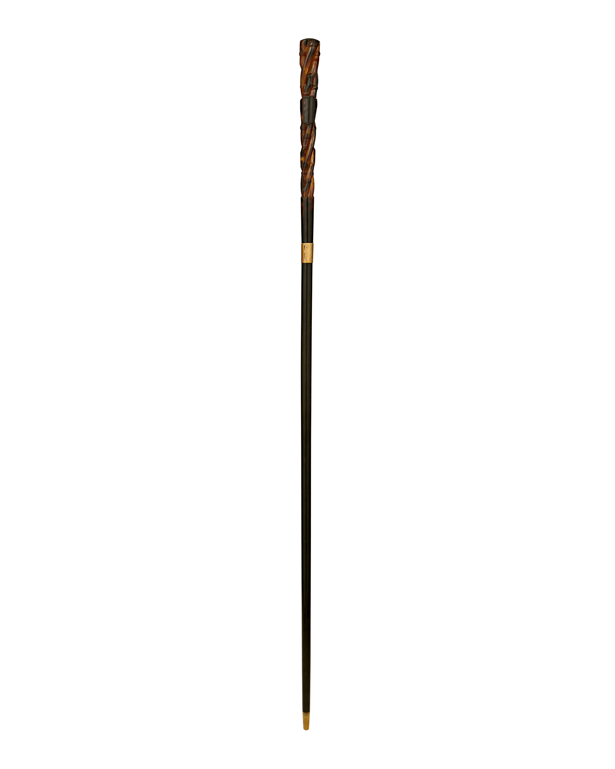 Carved Tortoiseshell Cane
