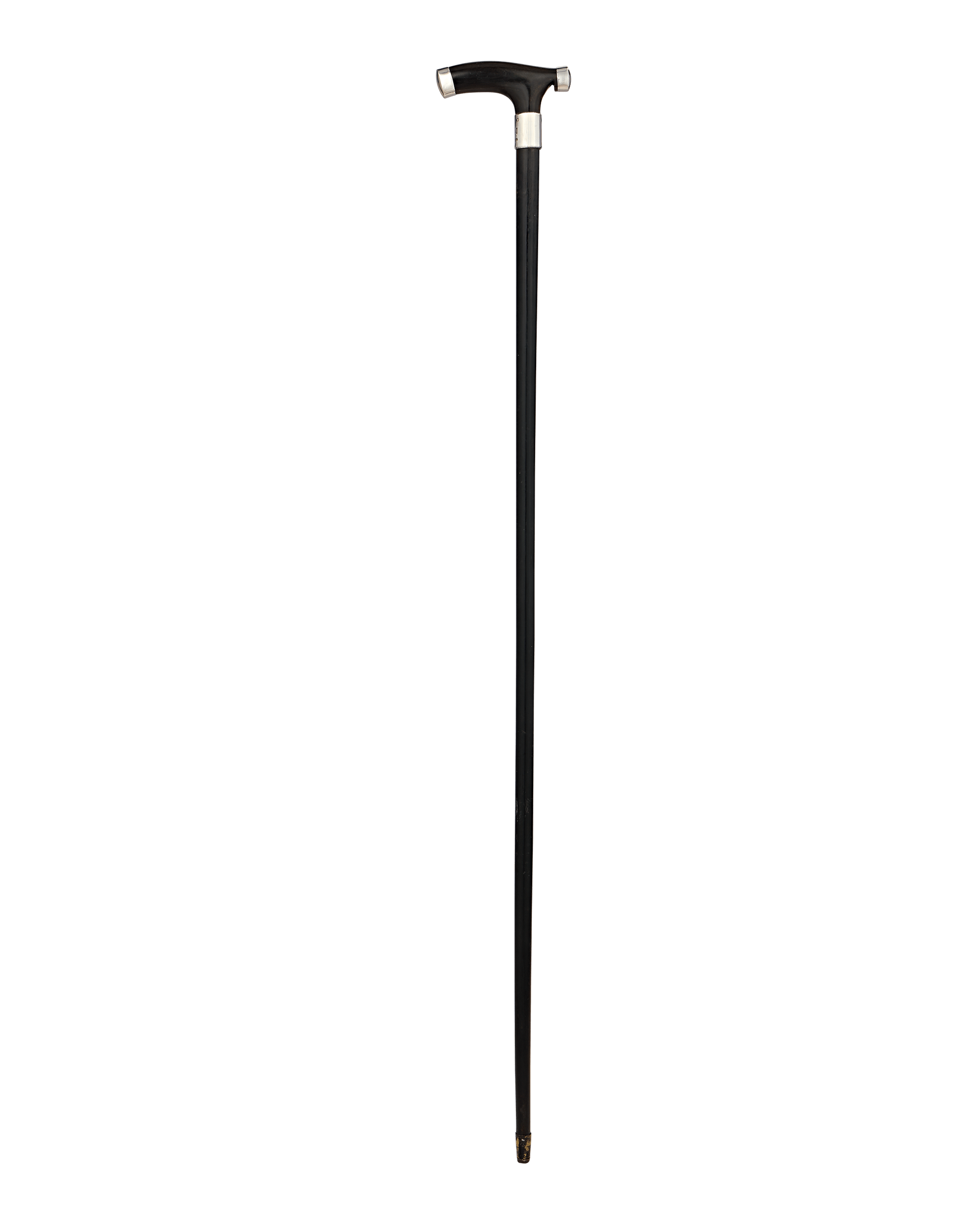 Black Horn Corkscrew Cane