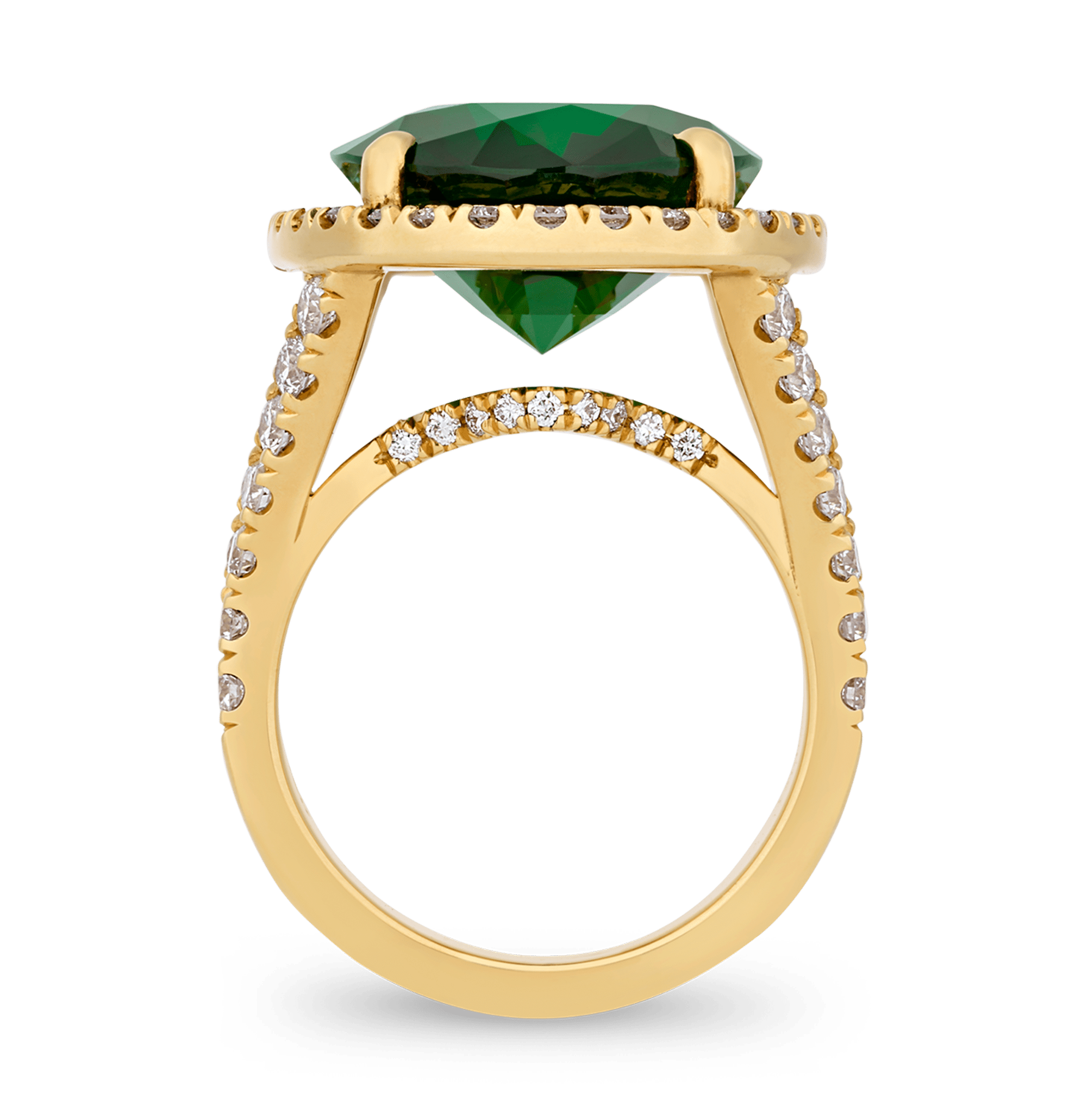 Tsavorite Garnet Ring, 15.31 carats