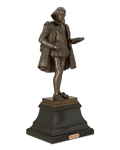 A Patinated Bronze Statuette of William Shakespeare by Frederick William MacMonnies