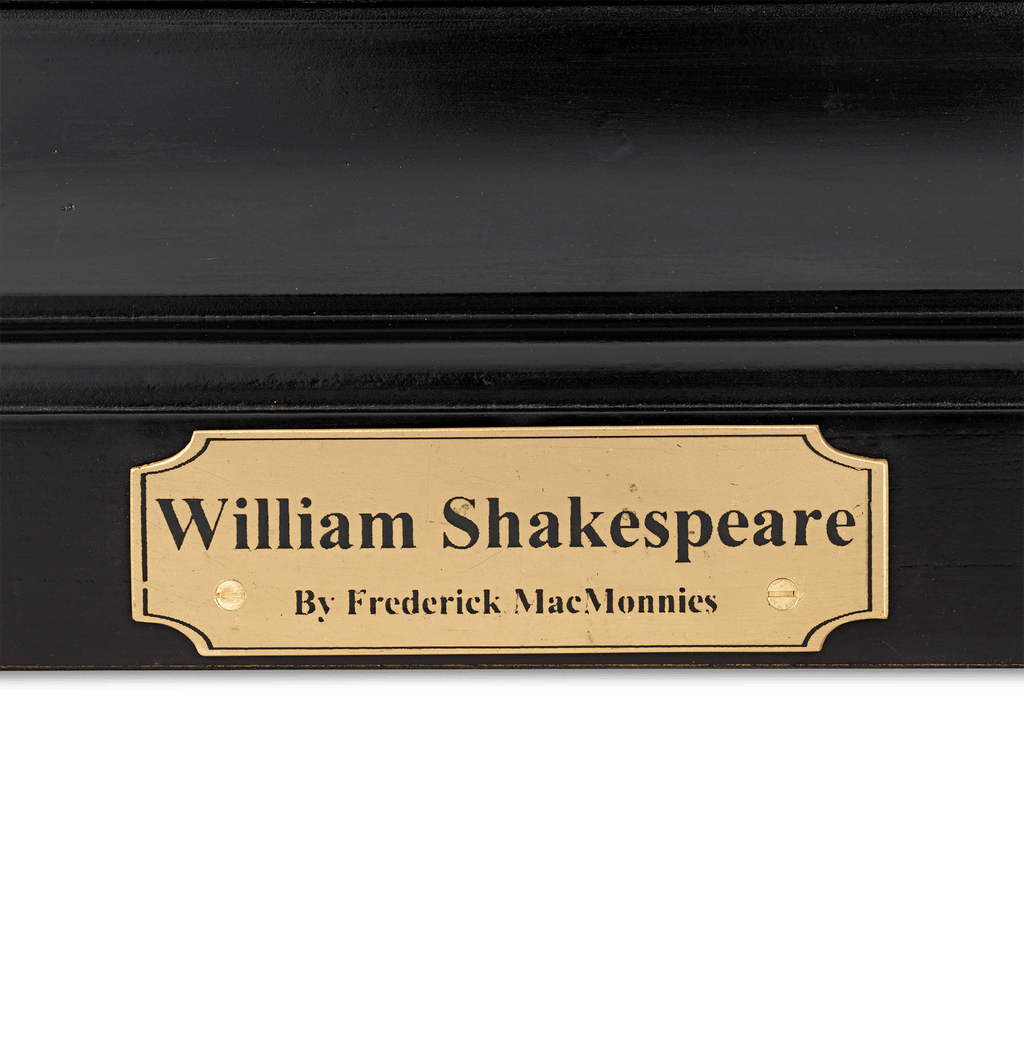 A Patinated Bronze Statuette of William Shakespeare by Frederick William MacMonnies