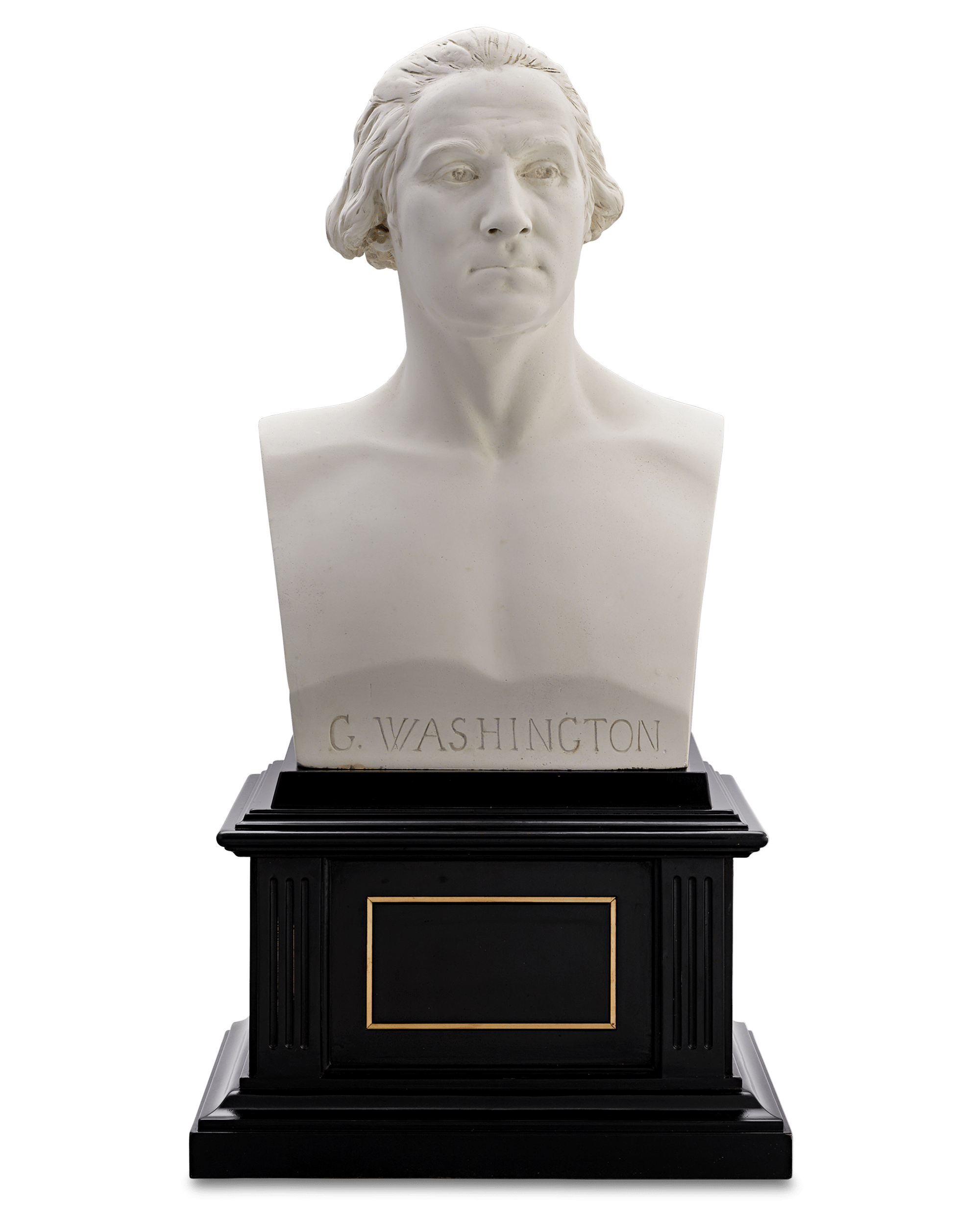 Plaster Bust of George Washington by Jean-Antoine Houdon