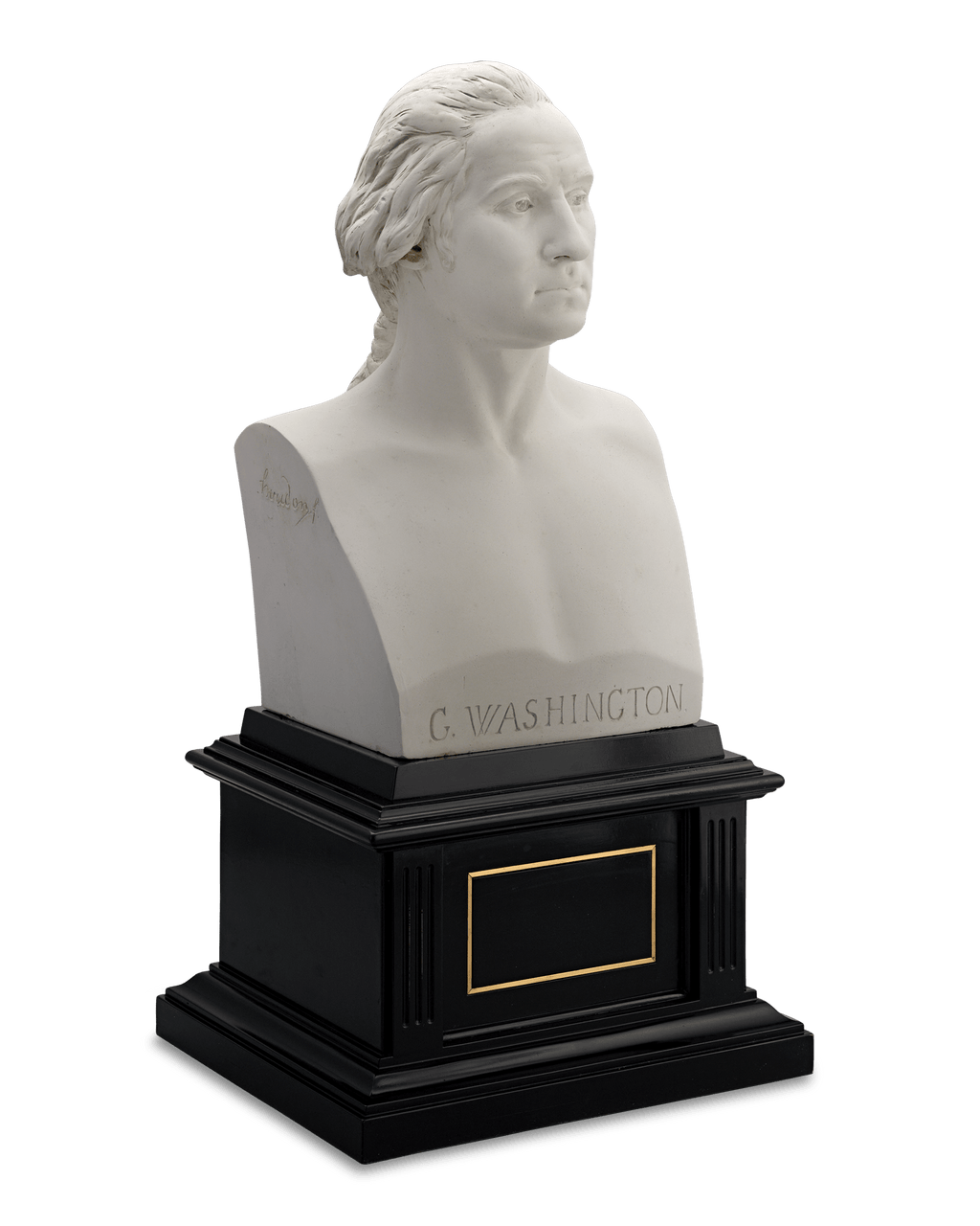 Plaster Bust of George Washington by Jean-Antoine Houdon