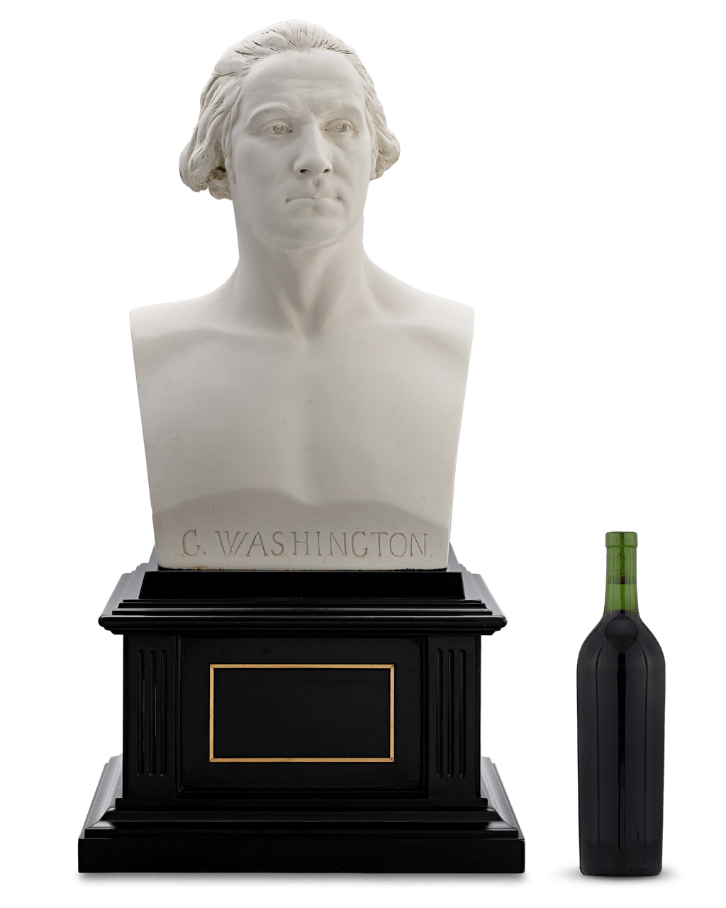 Plaster Bust of George Washington by Jean-Antoine Houdon